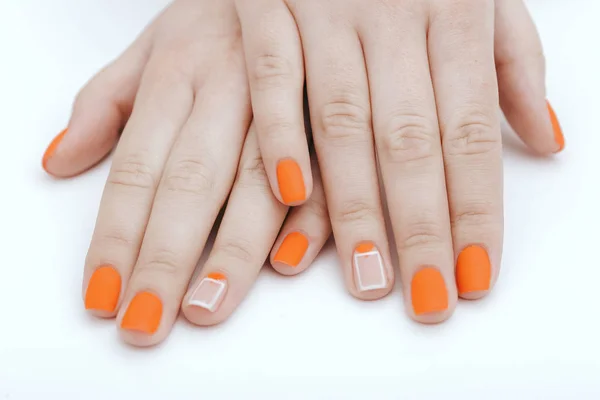 Naturalne Paznokcie Żel Polski Perfect Clean Manicure — Zdjęcie stockowe