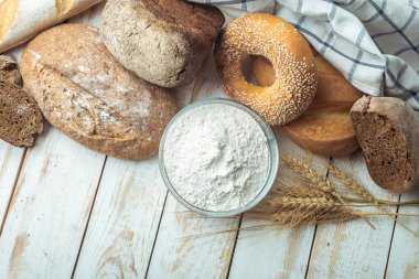 lezzetli taze pişmiş ekmek