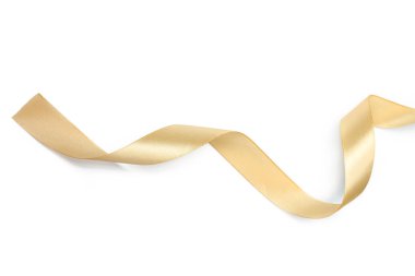Beyaz arka plan üzerinde izole parlak sarmal şerit