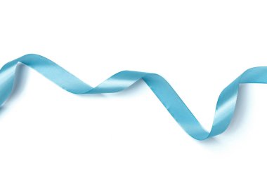 Beyaz arka plan üzerinde izole parlak sarmal şerit