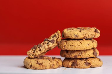 Tatlı çikolata kurabiye görünümü Kapat