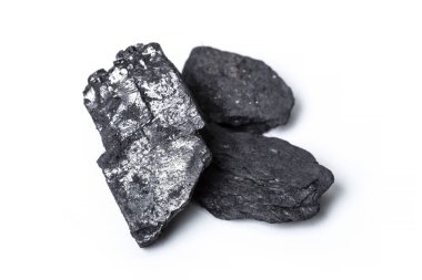 Beyaz doğal ahşap kömür göl kenarında