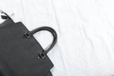 Kadın çanta üzerinde beyaz Tekstil