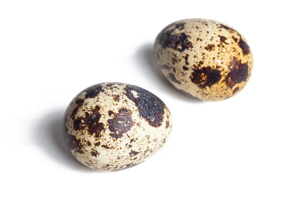 Beyaz Arka Planda Izole Edilmiş Bıldırcın Yumurtaları — Stok fotoğraf