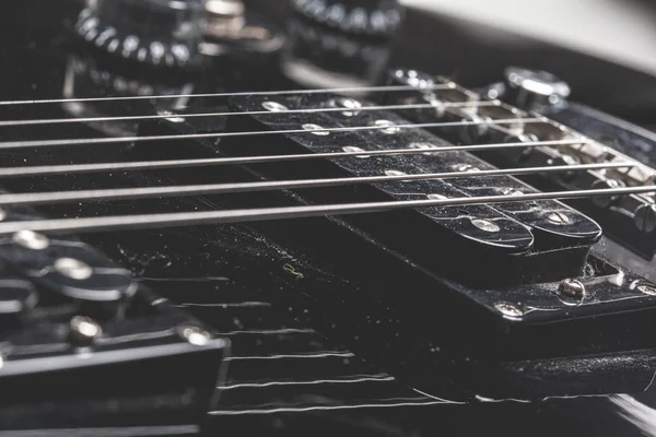 Detalle Guitarra Clásica Fondo Cerca —  Fotos de Stock