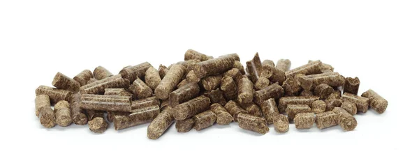 Stapel Houten Pellets Voor Bio Energie — Stockfoto