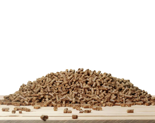 Montón Pellets Madera Para Bioenergía — Foto de Stock