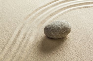 Zen taş bahçe görünümünü kapat