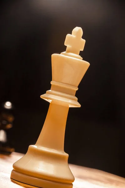 Chess Pieces Black Background — Stock Photo, Image