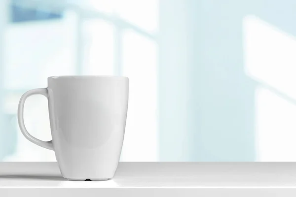 Coffee Hot White Cup Table — Stock Photo, Image