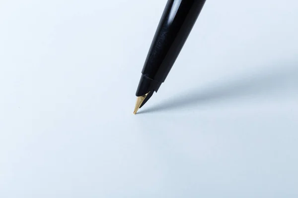 Close Pen White Background — Stock Photo, Image