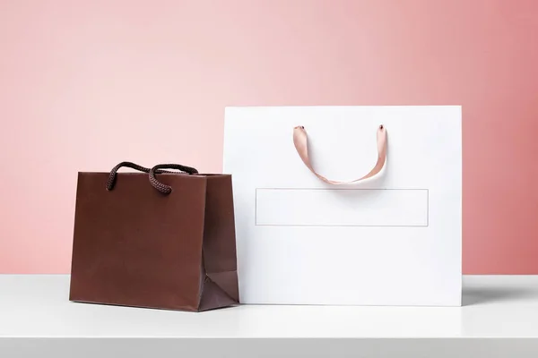 Shopping Bags Sfondo Colori — Foto Stock