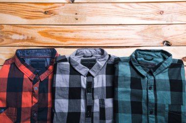 gömlek ekose ahşap arka plan planı