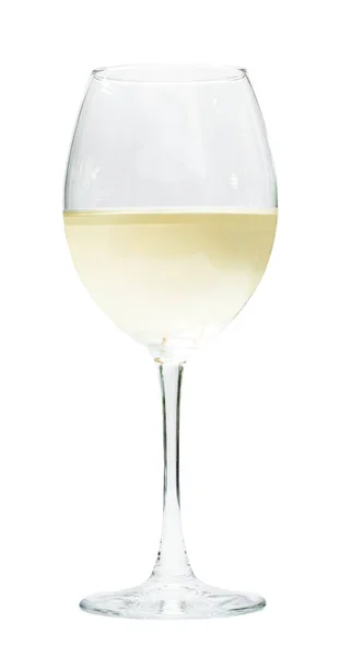 Vaso Vino Blanco Refrigerado —  Fotos de Stock