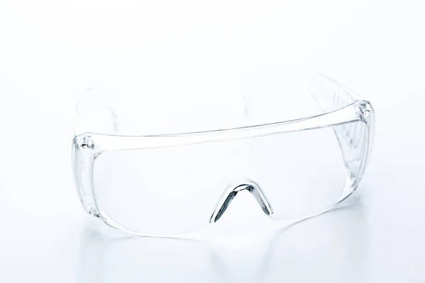 Białym Tle Okulary Tworzywa Sztucznego — Zdjęcie stockowe