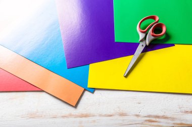 renkli kağıt Grubu'nun yükseltilmiş görünümü 