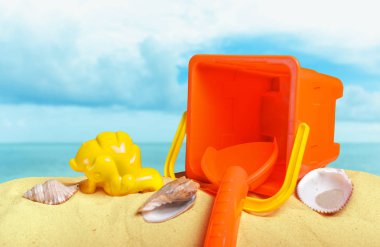 plastik çocuk oyuncakları kum plaj