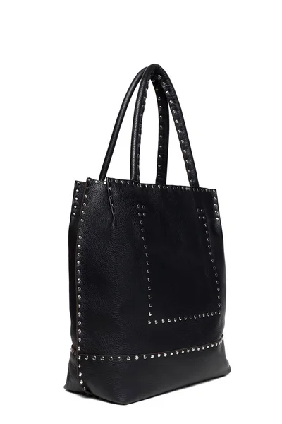Leather Female Handbag Isolated White Background — Stock Photo, Image