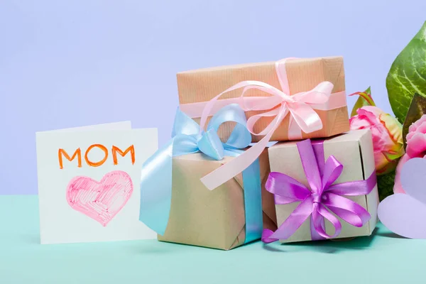 Feliz Dia Das Mães Cartão Saudação — Fotografia de Stock