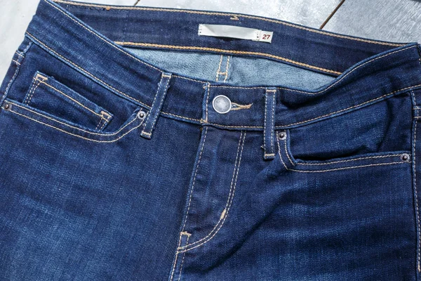 Studio Shot Blue Jeans — Stock Photo, Image