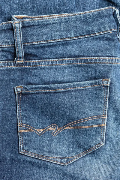 Jeans Tecido Textura Fundo — Fotografia de Stock