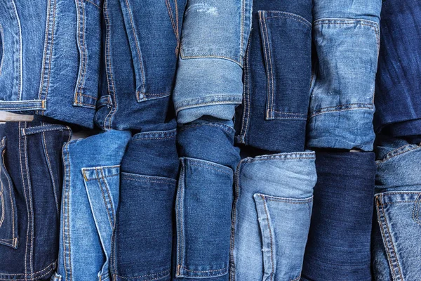 Tejido Jeans Textura Fondo — Foto de Stock