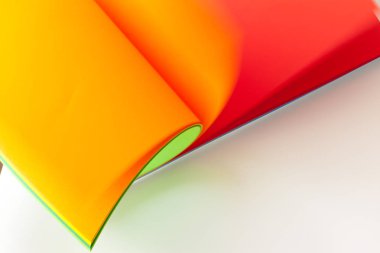 Renkli kağıt yaprak yakın çekim