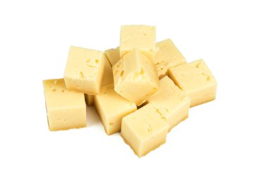 peynir beyaz arka plan üzerinde izole kapatmak  