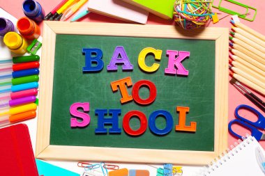 Okul afiş hoş geldiniz; Okul malzemeleri