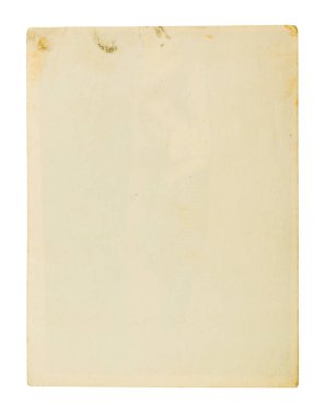 Beyaz arkaplan üzerine eski kağıt.