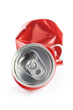 Beyaz bir arka plan üzerinde izole sıkıştırılmış kutular