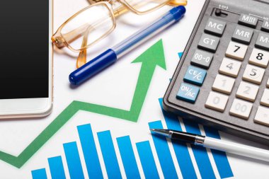 iş çizelgeler ve grafikler yakından görmek