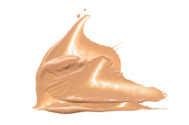 Sıvı temel beyaz arka plan üzerinde leke