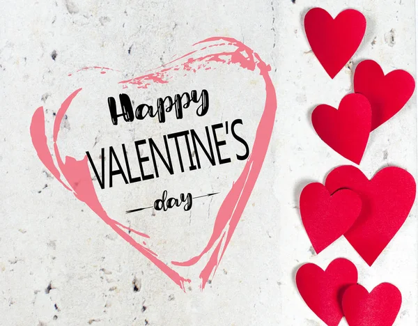 Tarjeta Felicitación Día San Valentín Como Fondo — Foto de Stock