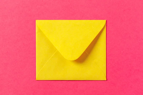 Koperty Papierowe Kolorowym Tle Różowy — Zdjęcie stockowe