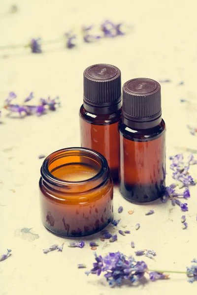 Lavendel Körperpflegeprodukte Aromatherapie Wellness Und Natürliches Gesundheitskonzept — Stockfoto