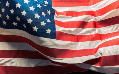 closeup karıştırdı Amerikan bayrağı