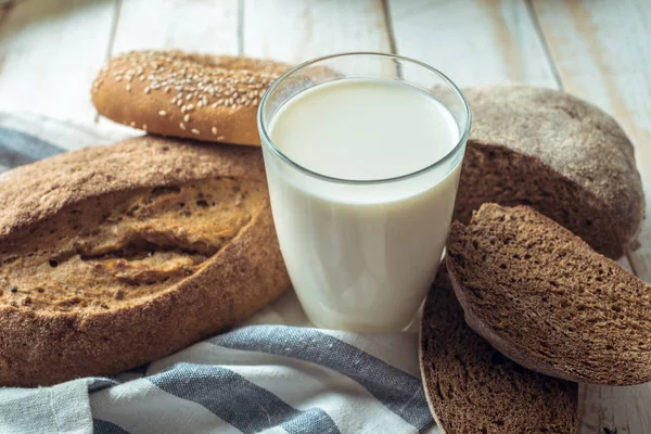 Melk Bakkerijproducten — Stockfoto