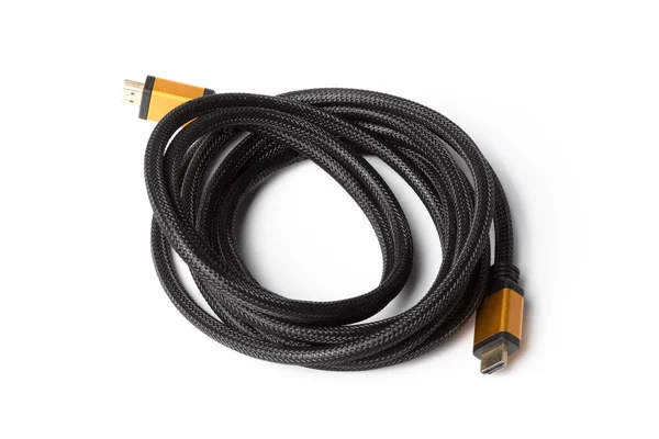 Kabel Hdmi Izolowany Białym Tle — Zdjęcie stockowe