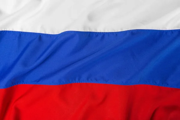 Close Shot Wavy Flag Russia — Stock Photo, Image
