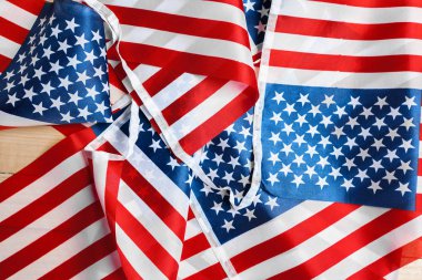 Amerikan bayrakları parlak arka plan 