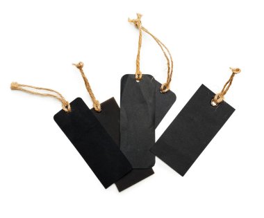 Boş alışveriş Şablon Etiketleri. Beyaz izole