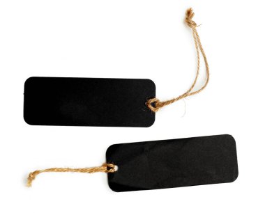 Boş alışveriş Şablon Etiketleri. Beyaz izole