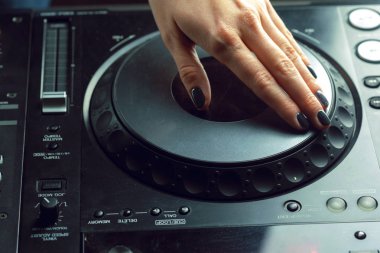 Dj mikser closeup müzik