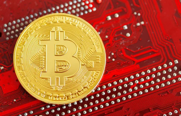 Altın Bitcoin Cryptocurrency Kavramı — Stok fotoğraf