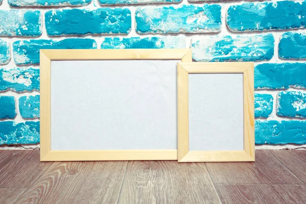 Picture Frame Brick Wall — Stock Photo, Image