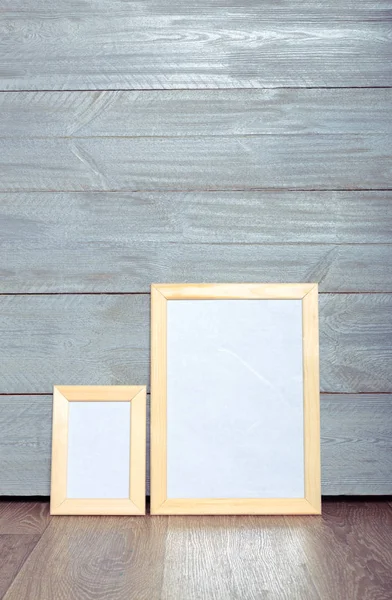 Blank Photo Frames Table — Stock Photo, Image