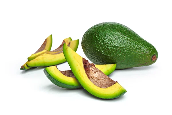 Avocado Geïsoleerd Een Witte Achtergrond — Stockfoto