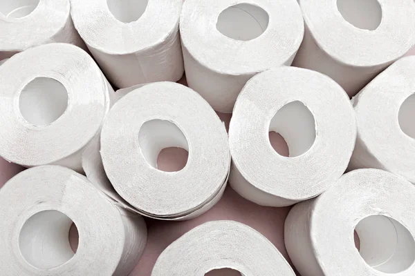 Toilet Paper Pink Background — Stock Photo, Image