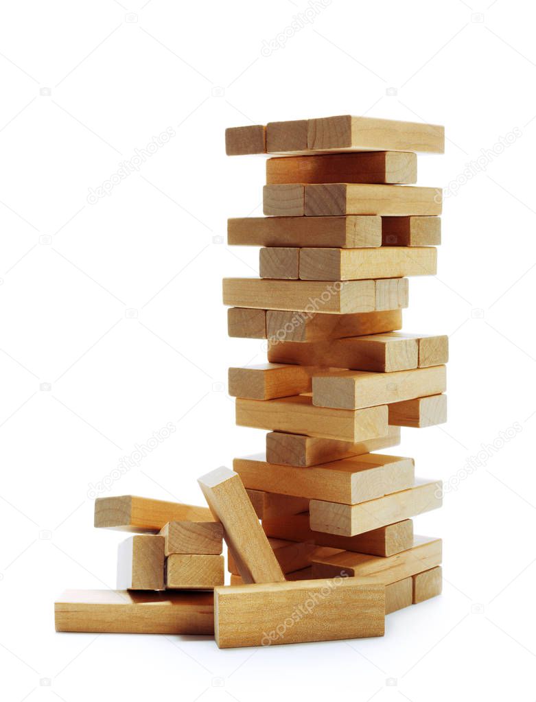 Block wood game, Building collapse game